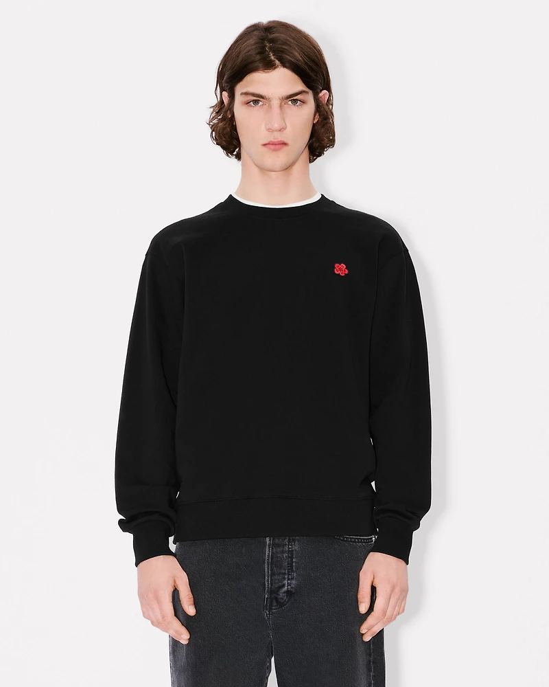 'Boke Flower' embroidered sweatshirt cotton