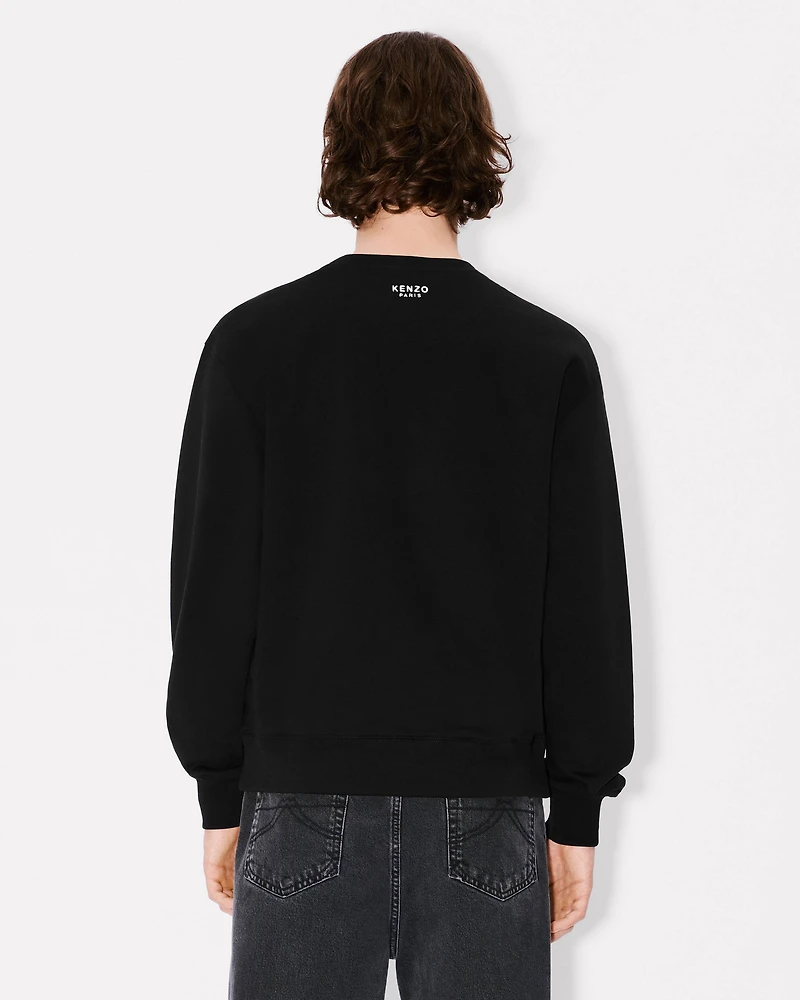 'Boke Flower' embroidered sweatshirt cotton