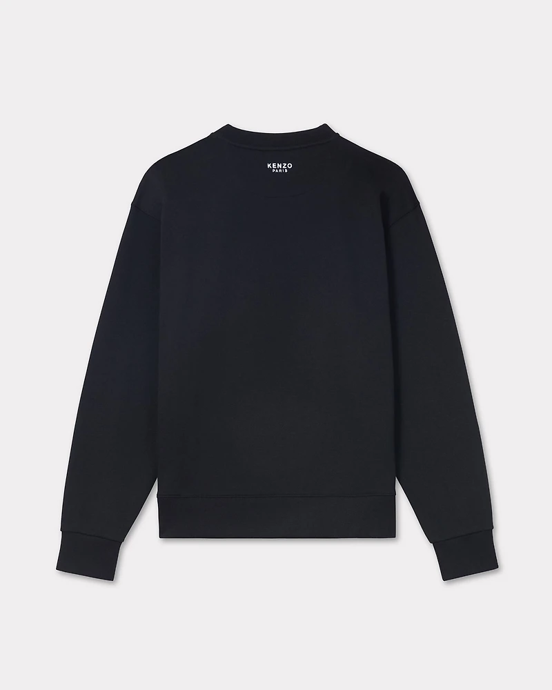 'Boke Flower' embroidered sweatshirt cotton