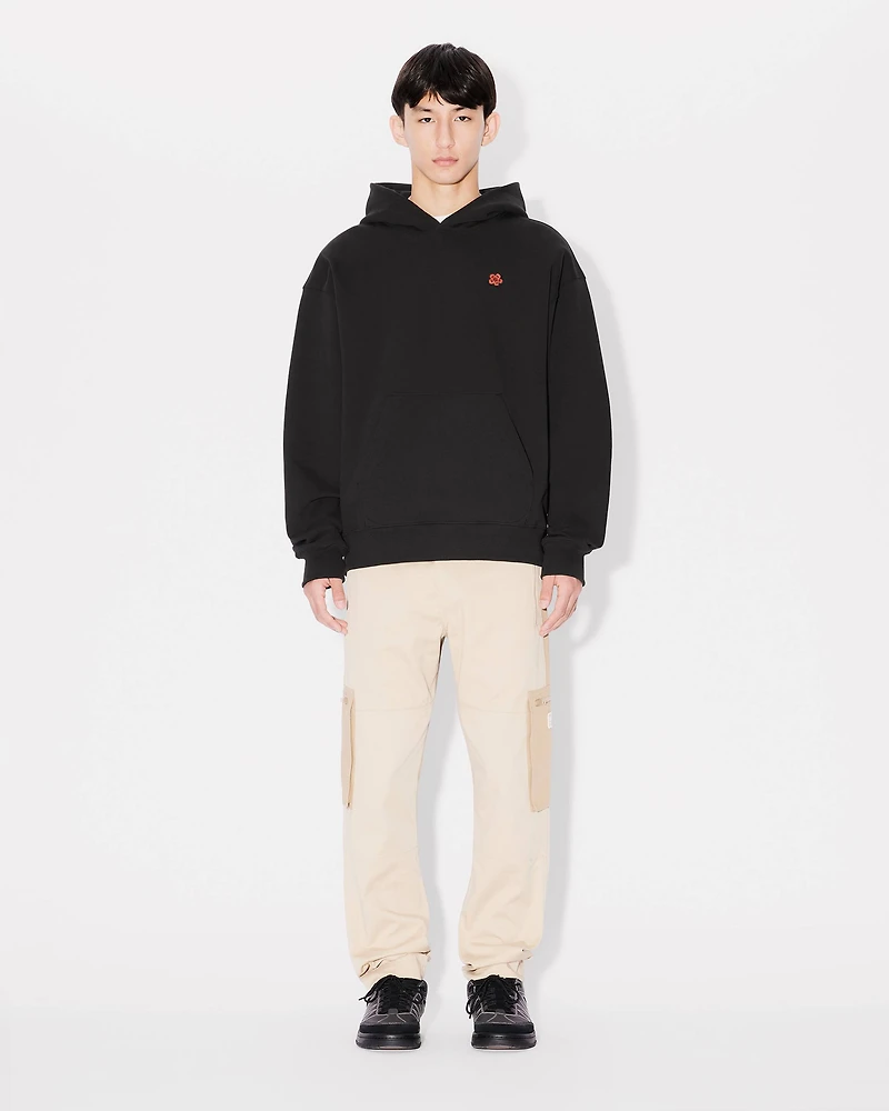 'Boke Flower' oversized embroidered hoodie