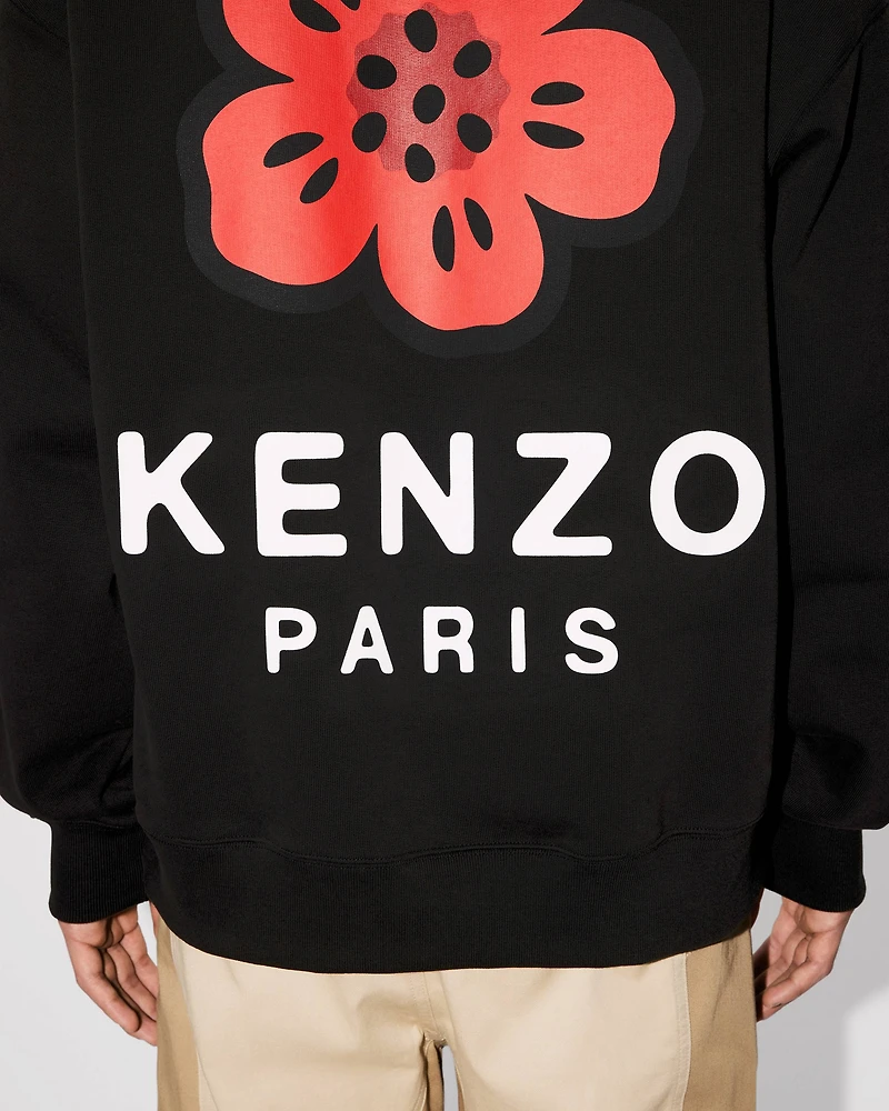 'Boke Flower' oversized embroidered hoodie