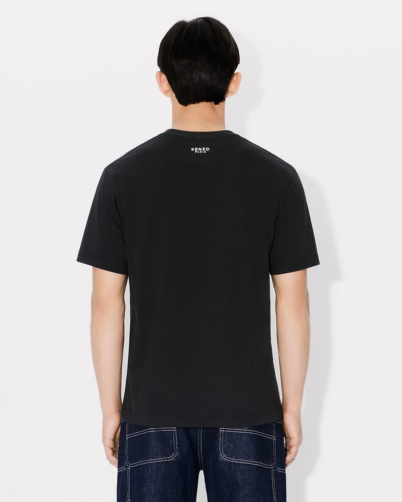'Boke Flower' embroidered T-shirt cotton