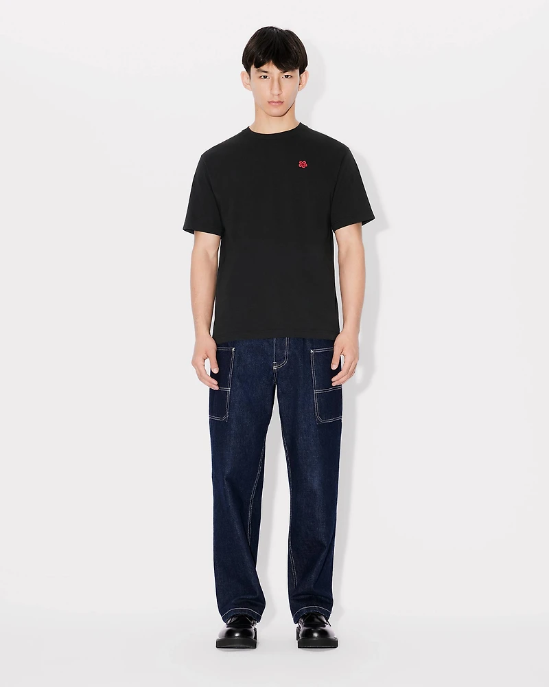 'Boke Flower' embroidered T-shirt cotton