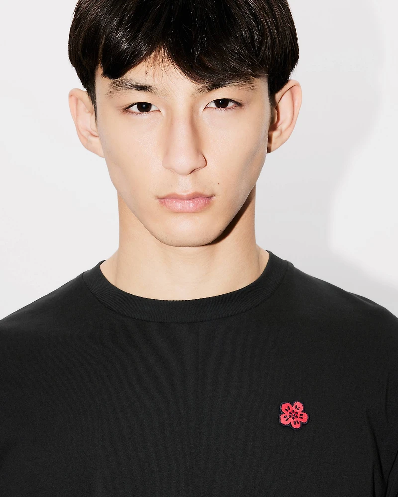 'Boke Flower' embroidered T-shirt cotton