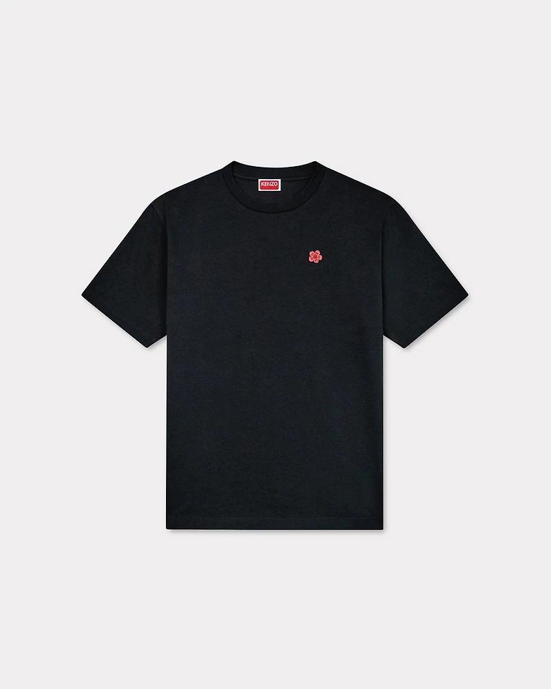 'Boke Flower' embroidered T-shirt cotton