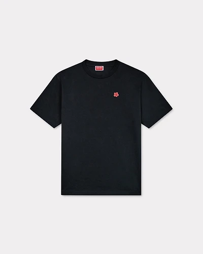 'Boke Flower' embroidered T-shirt cotton