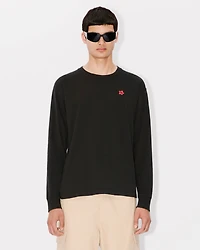 'Boke Flower' embroidered long sleeve T-shirt cotton