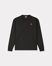 'Boke Flower' embroidered long sleeve T-shirt cotton