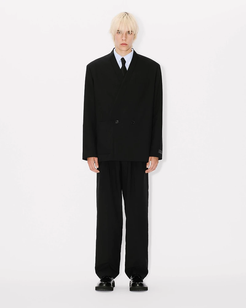 Tailored kimono jacket virgin wool