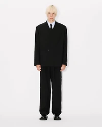 Tailored kimono jacket virgin wool