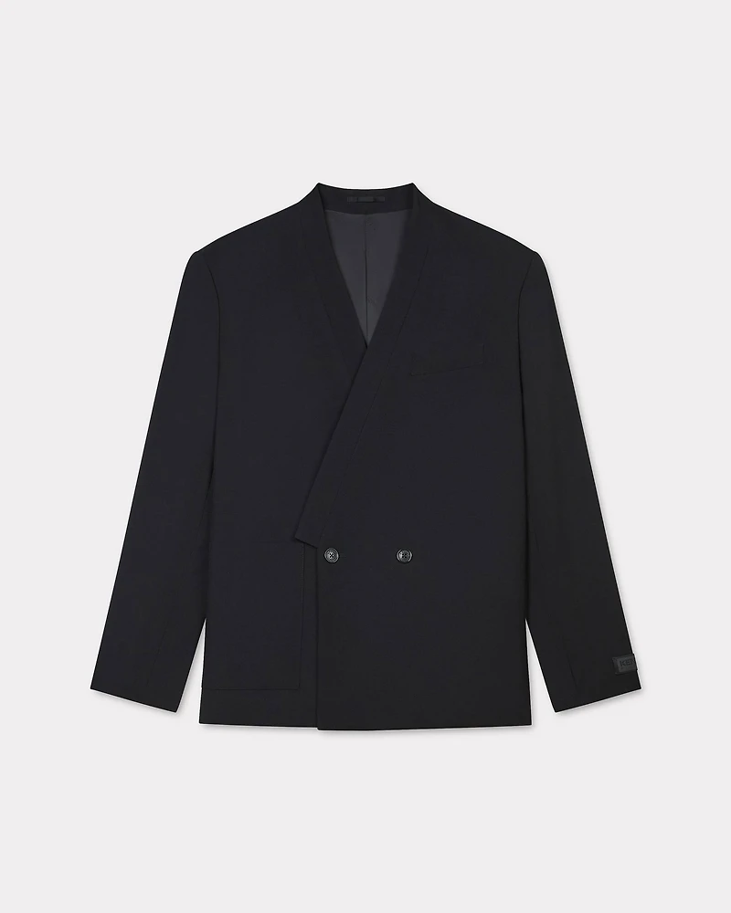 Tailored kimono jacket virgin wool