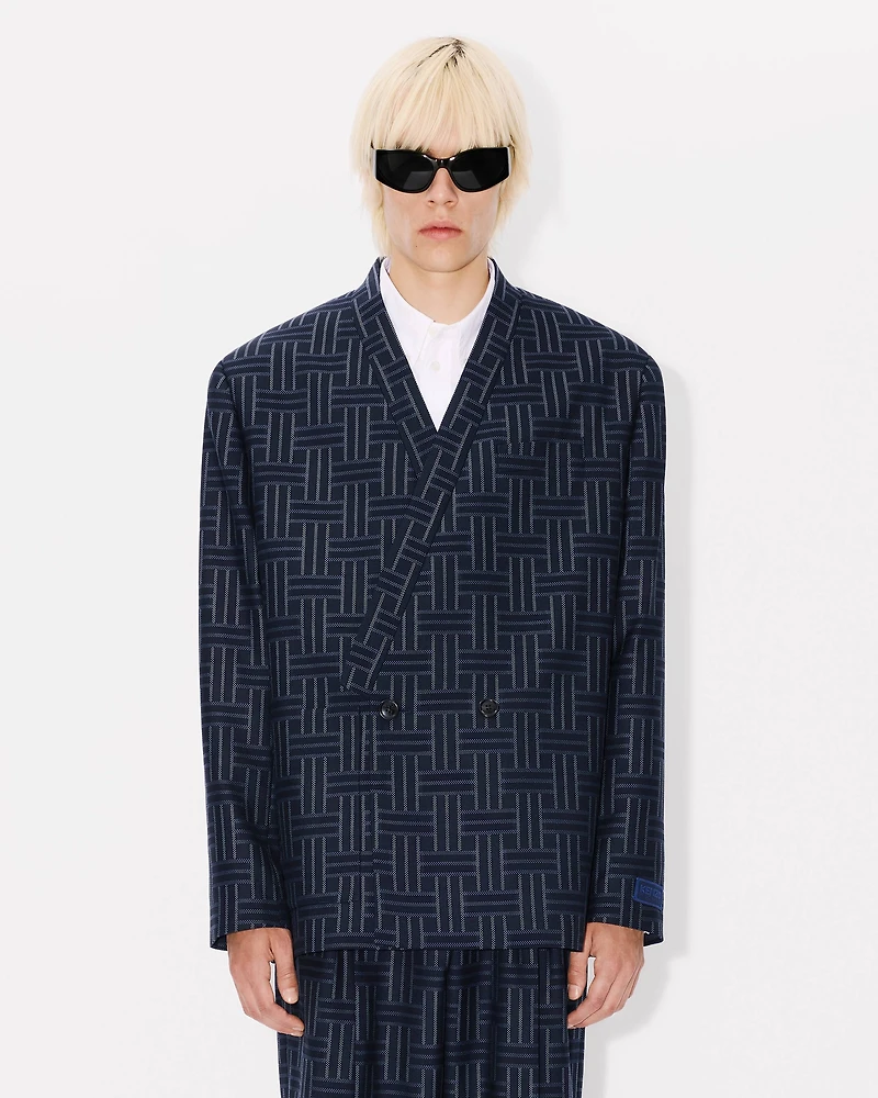 'KENZO Weave' tailored kimono jacket wool and cotton