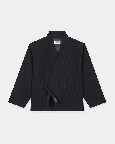 Striped kimono jacket