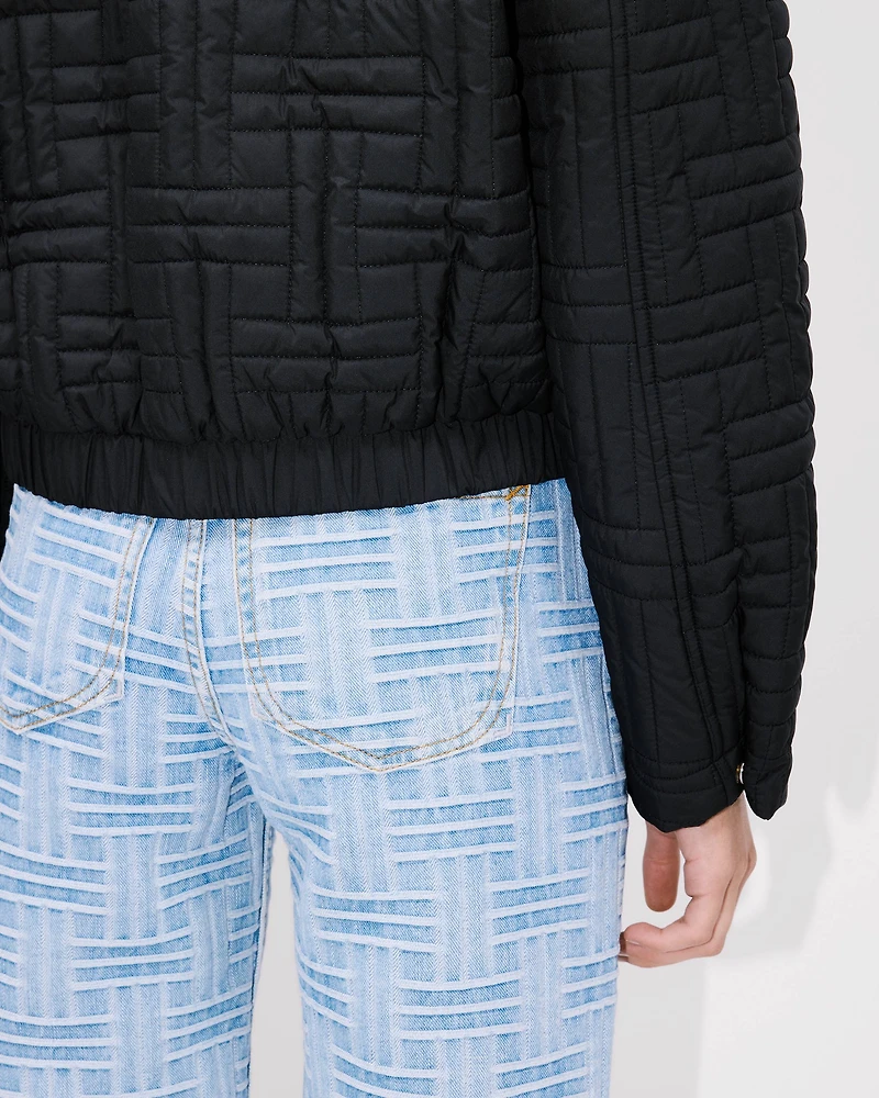 'KENZO Weave' quilted puffer
