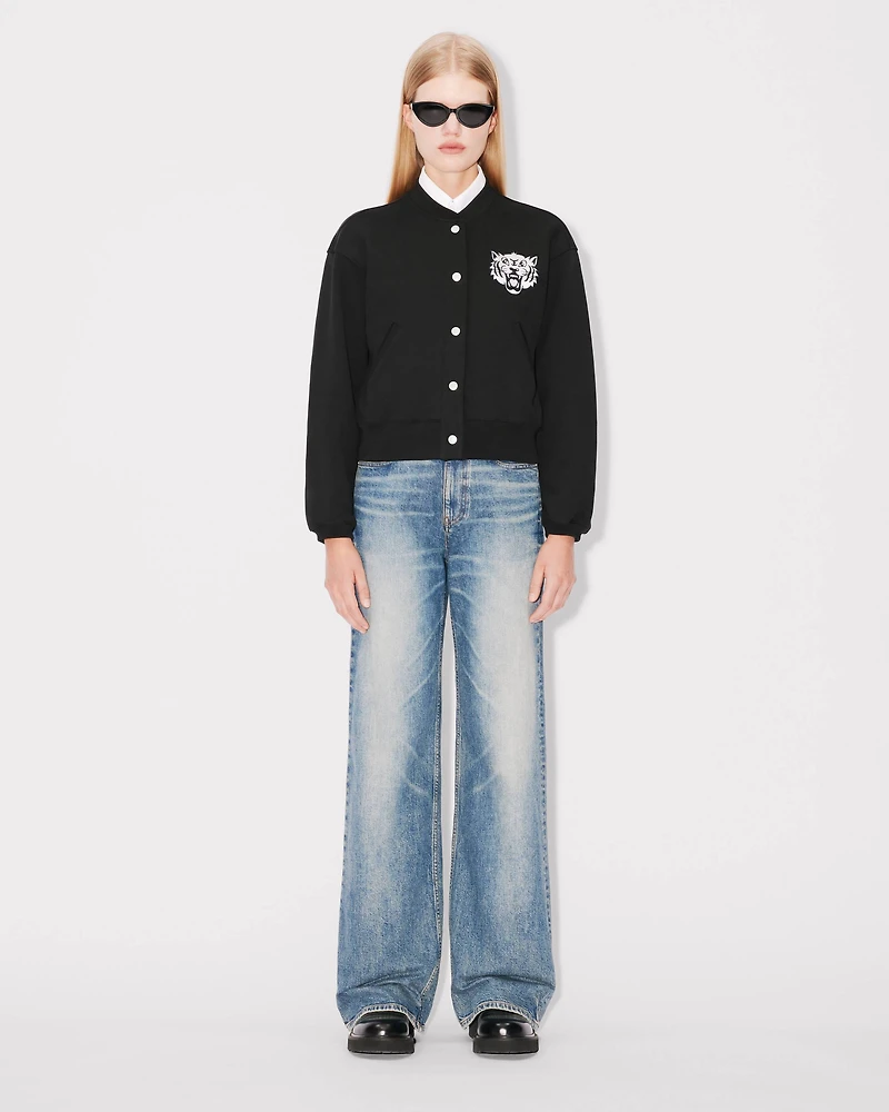 'KENZO Happy Tiger' embroidered teddy jacket