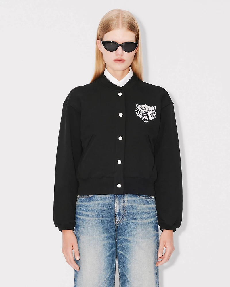 'KENZO Happy Tiger' embroidered teddy jacket