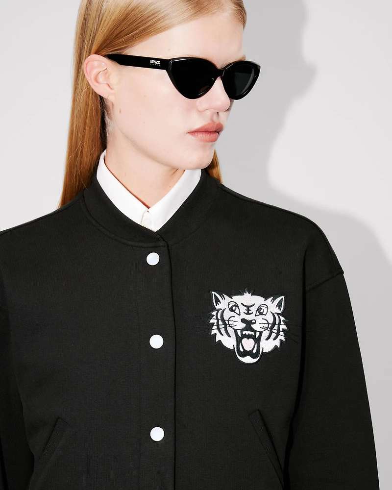 'KENZO Happy Tiger' embroidered teddy jacket