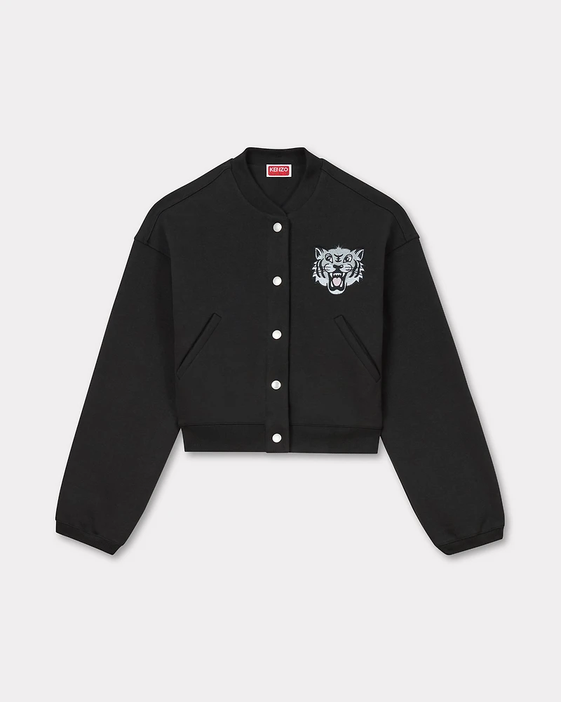 'KENZO Happy Tiger' embroidered teddy jacket