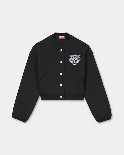 'KENZO Happy Tiger' embroidered teddy jacket
