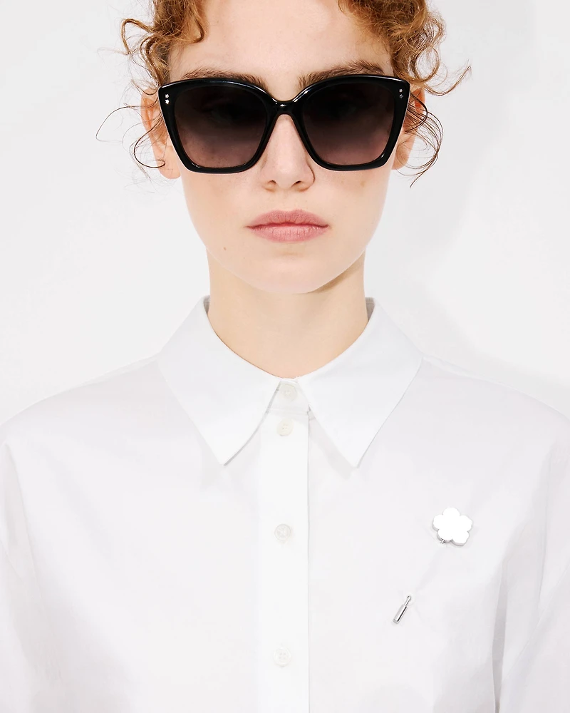 'Boke Flower' shirt cotton poplin