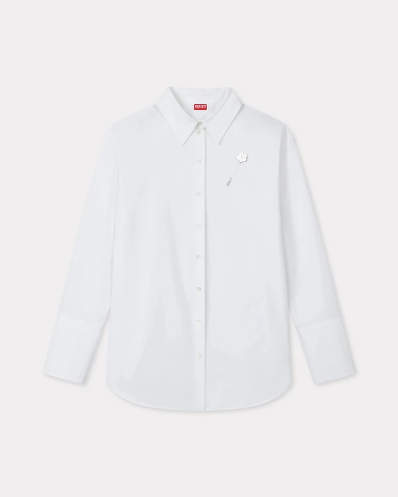 'Boke Flower' shirt cotton poplin
