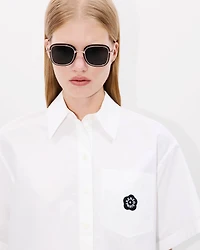 'Boke Flower 2.0' shirt cotton poplin