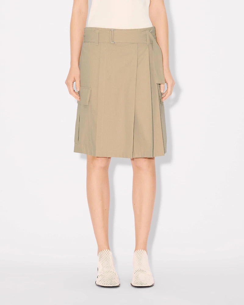 Cargo knee skirt cotton ripstop