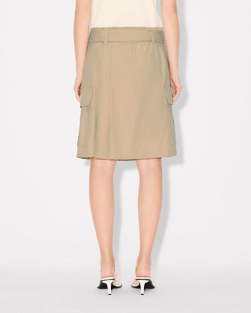 Cargo knee skirt cotton ripstop
