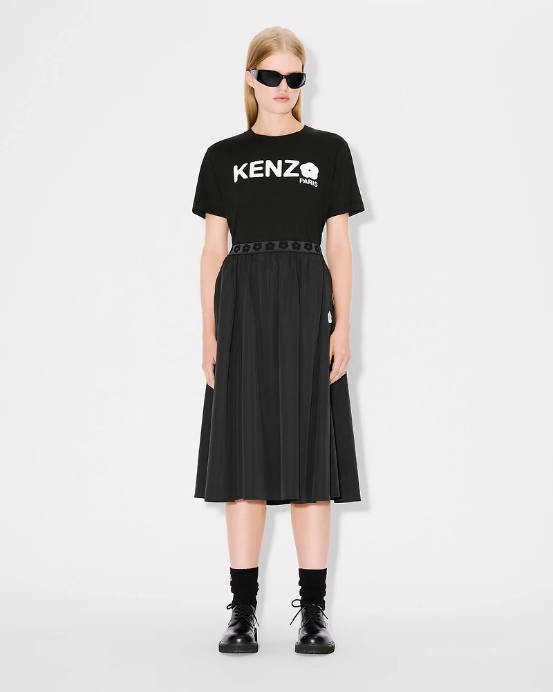 'Boke Flower 2.0' midi skirt technical cotton