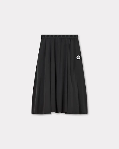 'Boke Flower 2.0' midi skirt technical cotton