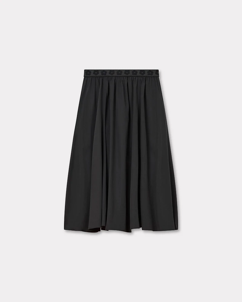 'Boke Flower 2.0' midi skirt technical cotton