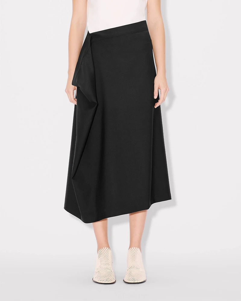 Midi skirt in virgin wool