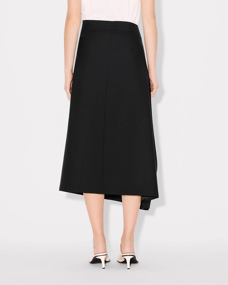 Midi skirt in virgin wool