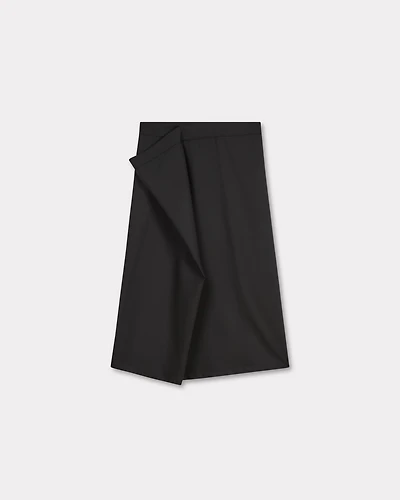 Midi skirt in virgin wool