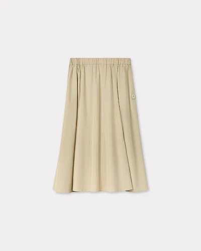 'Boke Flower 2.0' midi skirt technical cotton
