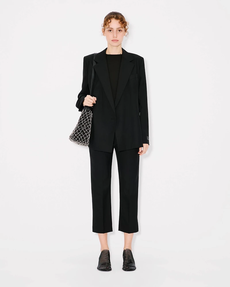 Cropped pants virgin wool