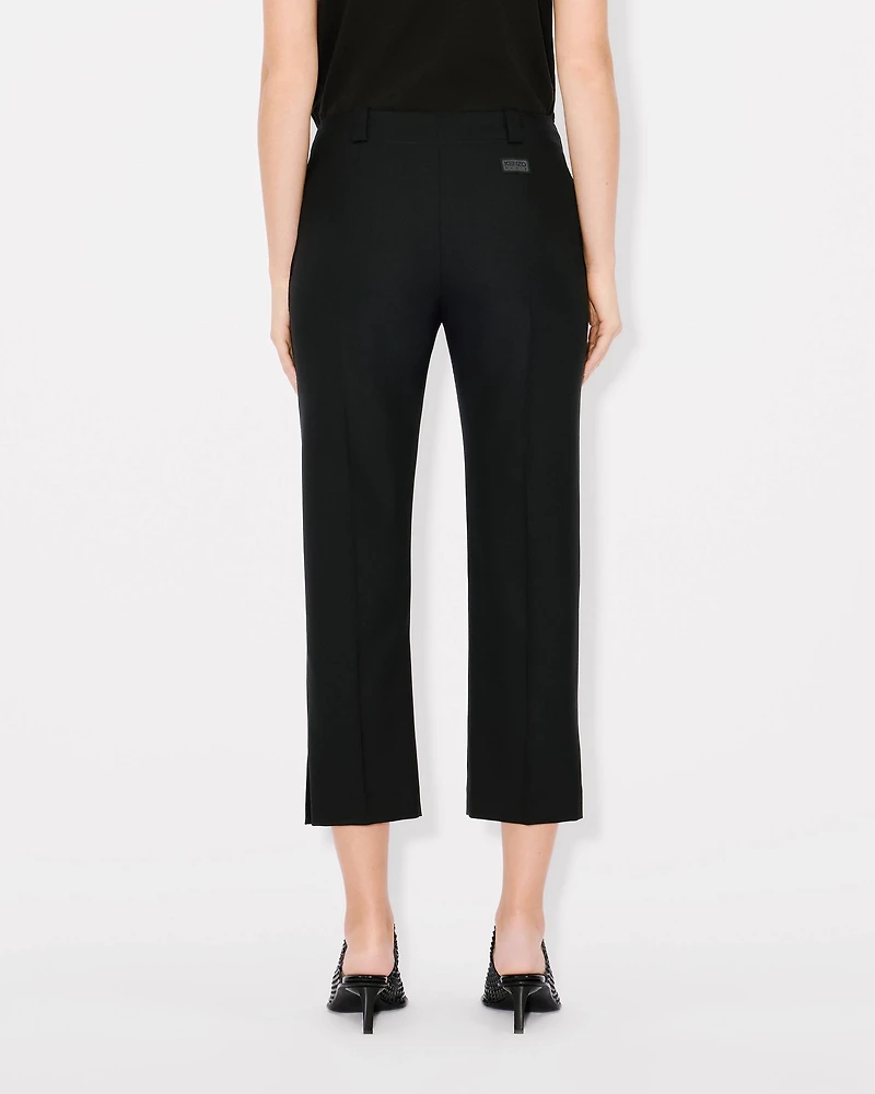 Cropped pants virgin wool
