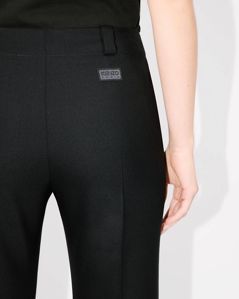 Cropped pants virgin wool