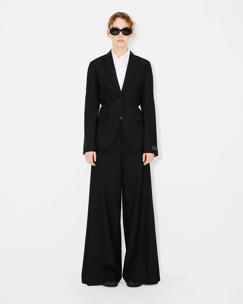 Wide leg pants virgin wool
