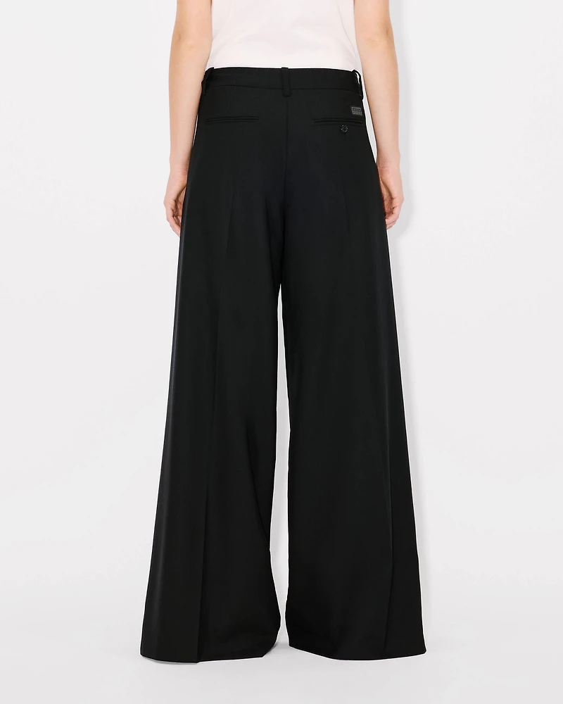 Wide leg pants virgin wool