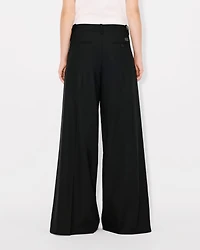 Wide leg pants virgin wool