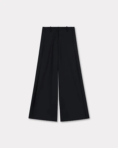 Wide leg pants virgin wool