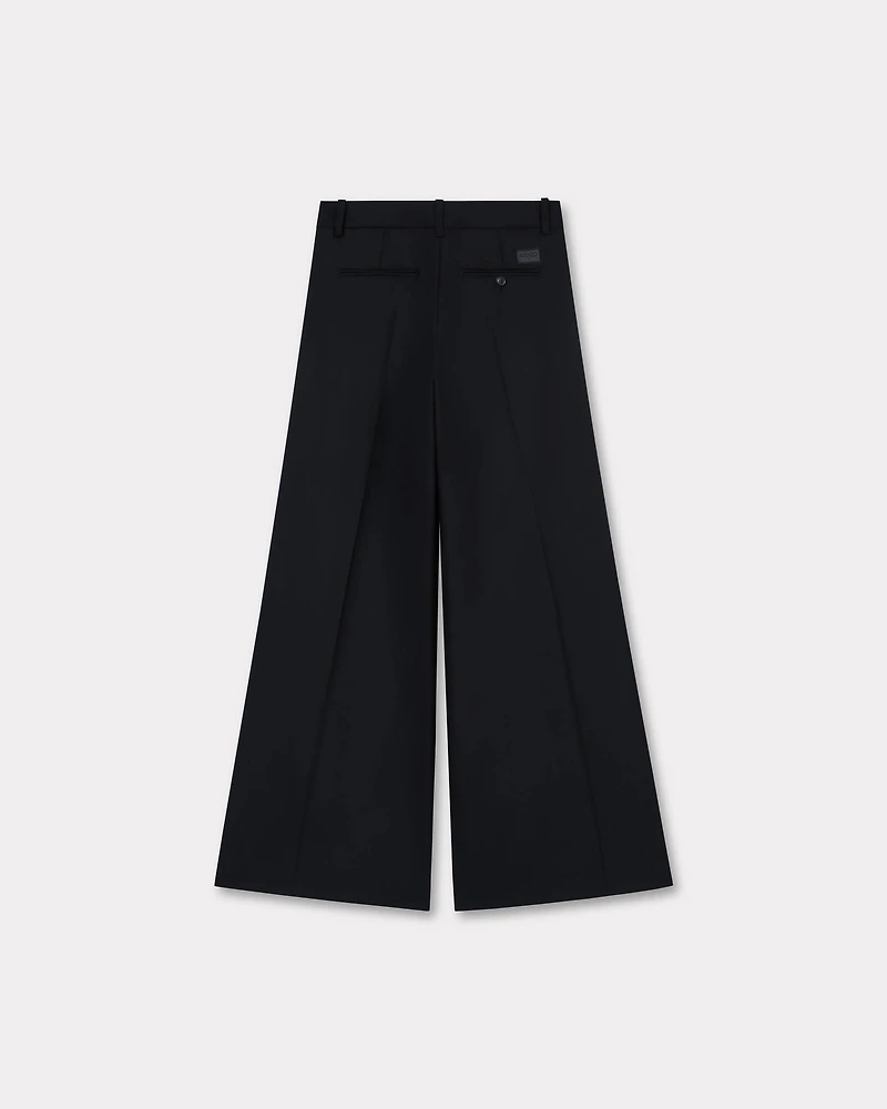 Wide leg pants virgin wool