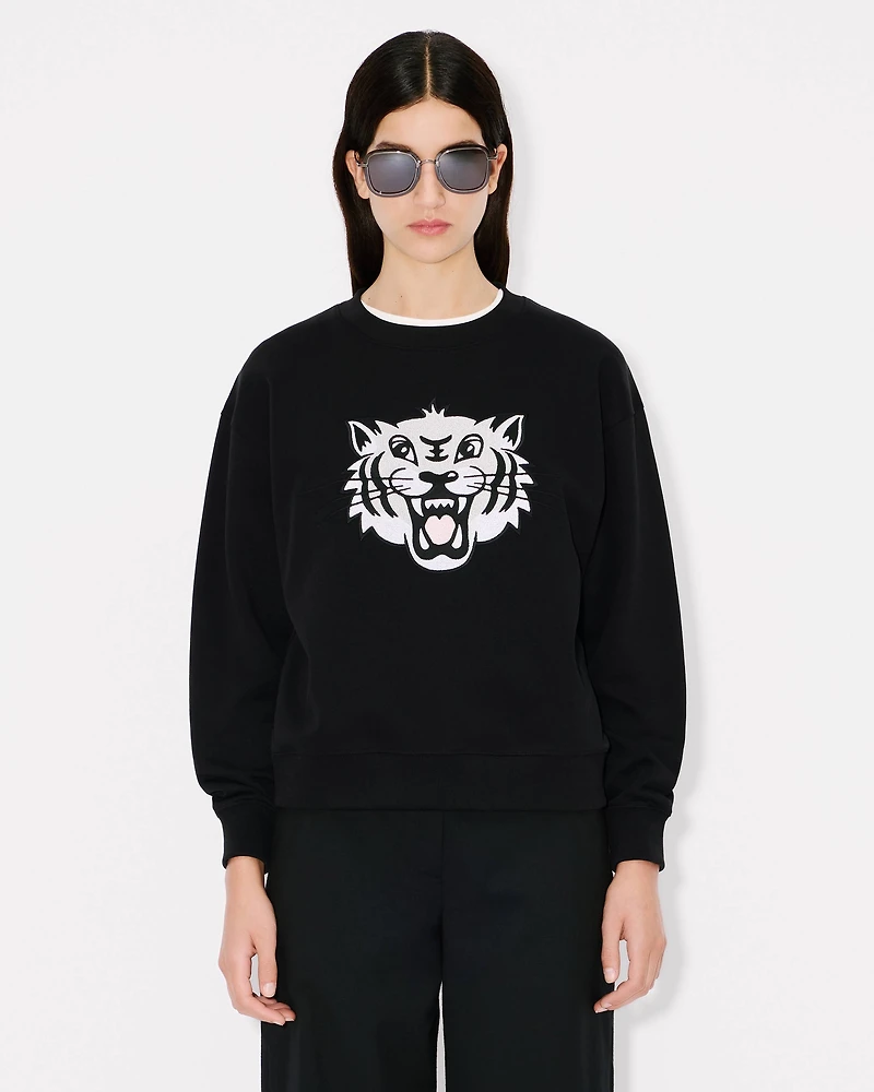 'KENZO Happy Tiger' embroidered sweatshirt cotton