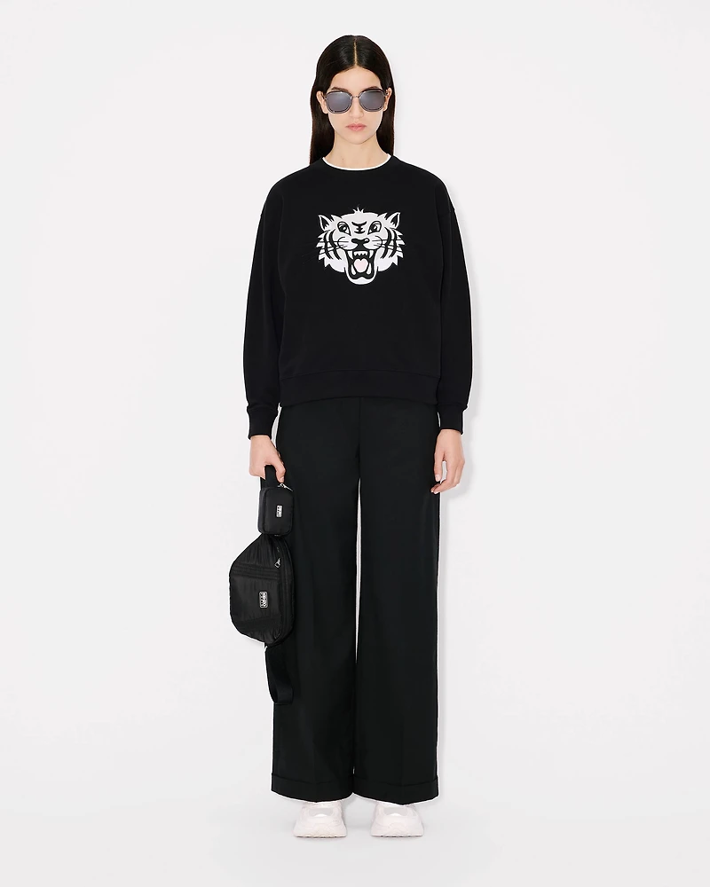 'KENZO Happy Tiger' embroidered sweatshirt cotton
