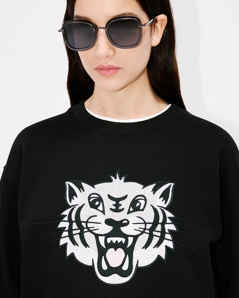 'KENZO Happy Tiger' embroidered sweatshirt cotton