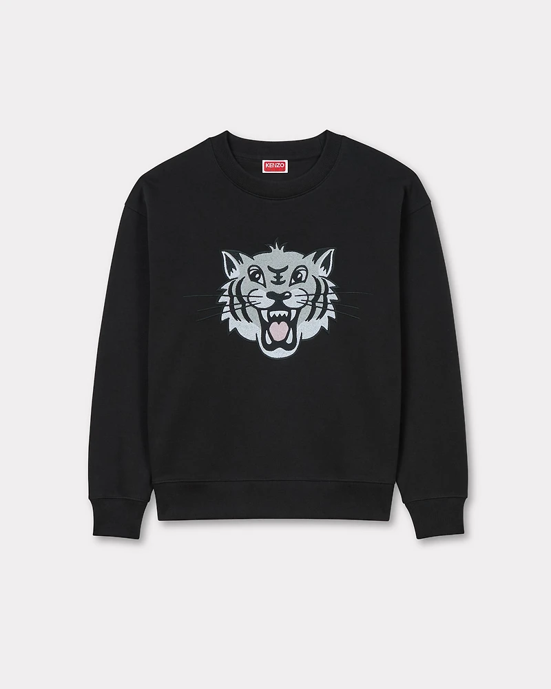 'KENZO Happy Tiger' embroidered sweatshirt cotton
