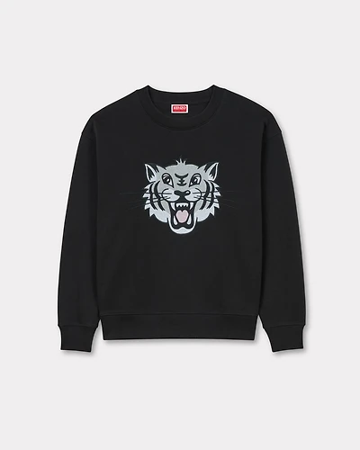 'KENZO Happy Tiger' embroidered sweatshirt cotton