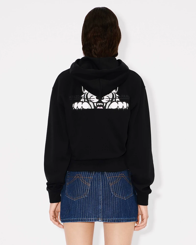 'KENZO Happy Tiger' zipped hoodie cotton