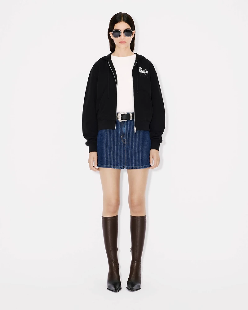 'KENZO Happy Tiger' zipped hoodie cotton